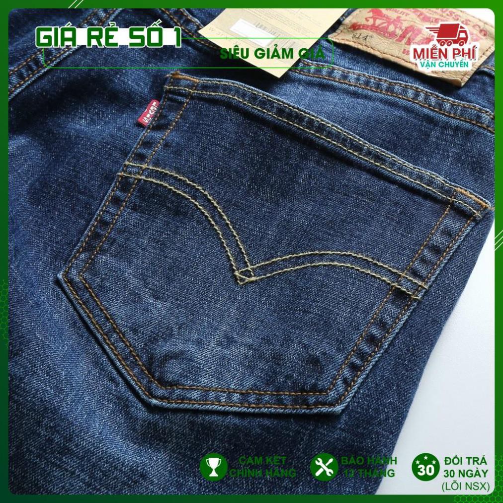 [Bán Sỉ]- Quần Jeans Levis 514 ống đứng, dáng suông, co giãn nhẹ. Hàng xịn Made in Cambodia