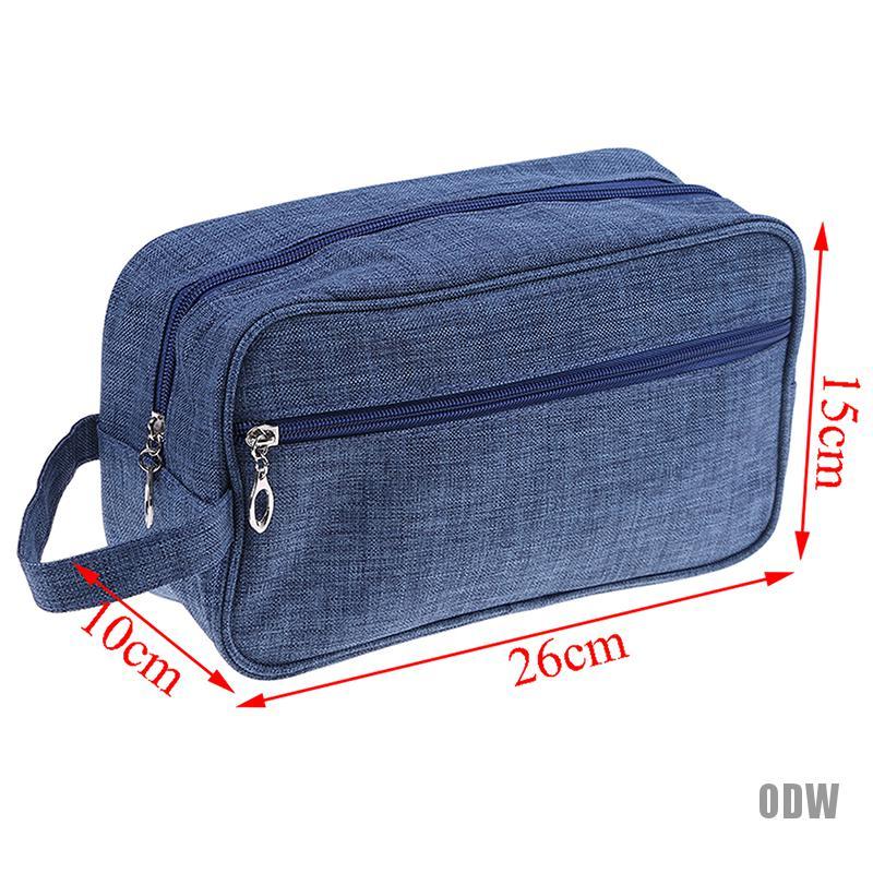 Túi đựng mỹ phẩm bằng vải canvas chống thấm nước dành cho nam và nữ