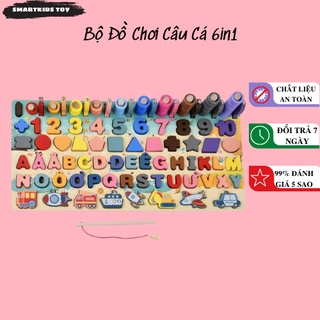 Bảng đồ chơi thông minh 6 trong 1 cho bé học tập