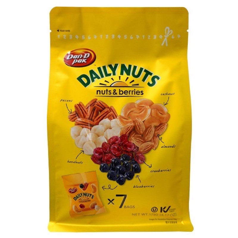 [Rẻ vô địch] Thập cẩm trái cây và hạt 175g Dailynut