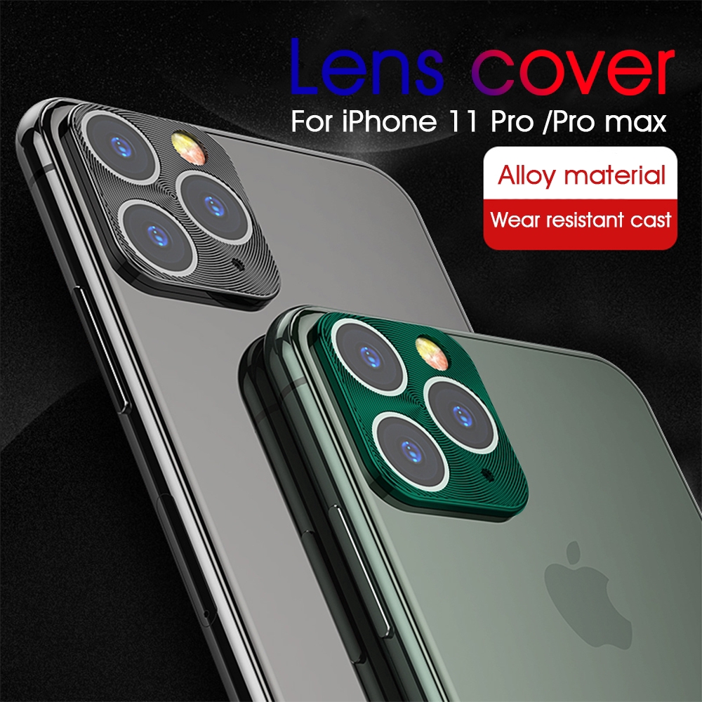 Ốp bảo vệ camera điện thoại làm từ hợp kim dành cho iPhone 11 Pro Max 5.8" 6.1" 6.5"