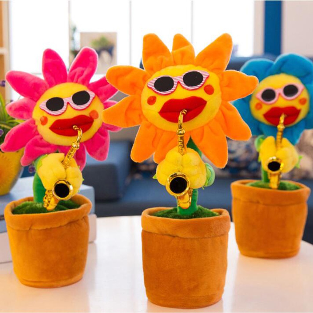 [Kloware] Búp Bê Nhồi Bông Hoa Hướng Dương Biết Hát Nhảy Múa Có