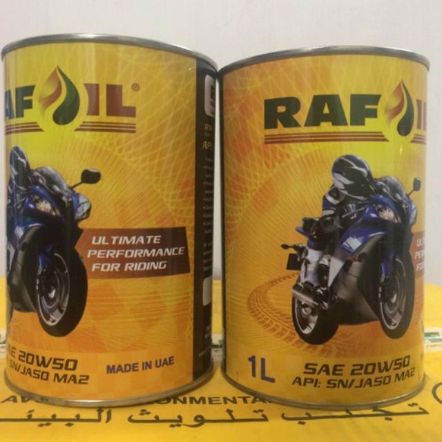 Dầu nhớt Rafoil 20w50 1L Fully synthetic