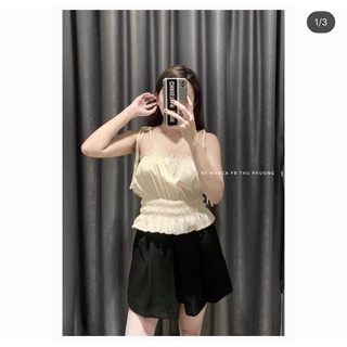 áo 2 dây phối ren Zara authentic size S newtag