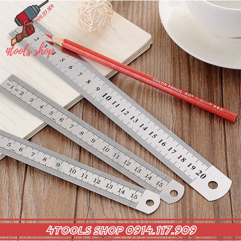 Thước lá 15cm, 20cm không gỉ HÀNG ĐẸP