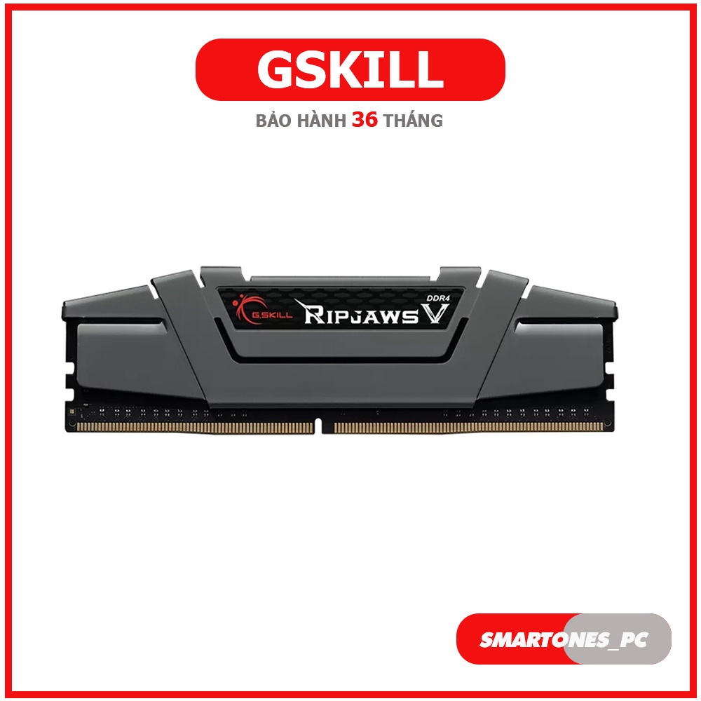 Bộ nhớ trong Ram Gskill Ripjaws V 8GB/16GB DDR4 Bus 3200 cho máy tính - Bảo hành 36 tháng