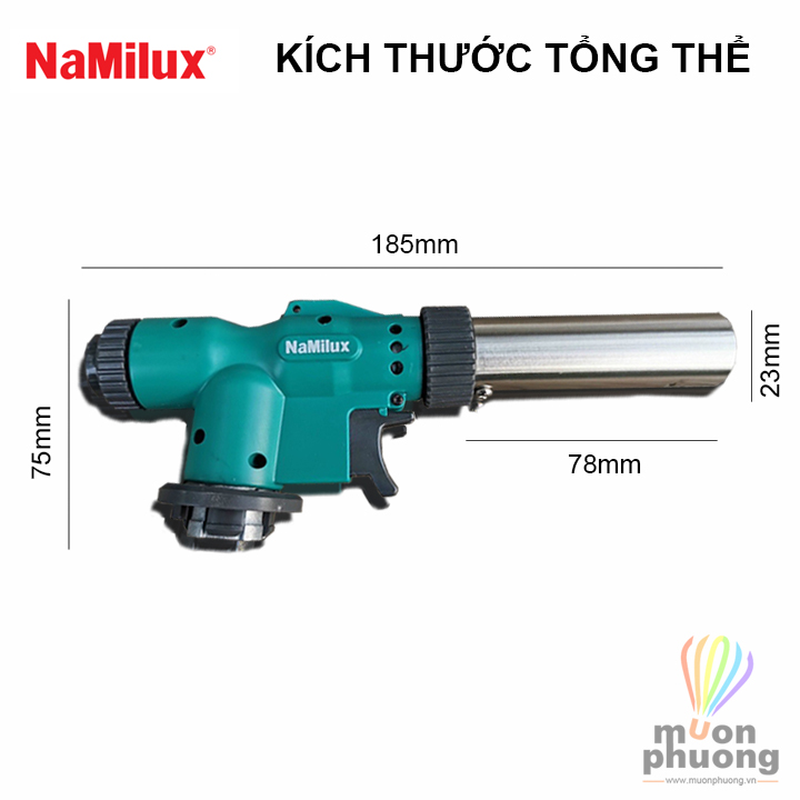 Đèn khò gas cao cấp cắm trại dã ngoại Namilux NA-187-VN - MUÔN PHƯƠNG SHOP