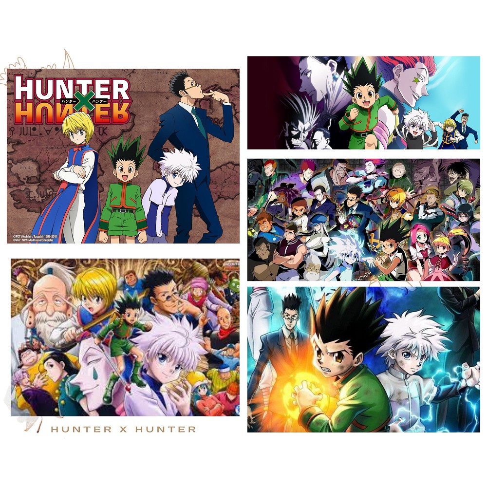 Ảnh Postcard Hunter X Hunter có dán sticker in hình anime - Quà Tặng