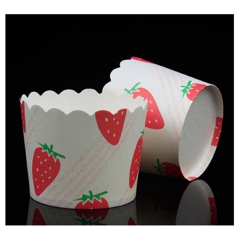 Set 10 Cup giấy cứng làm bánh Cupcake 6cm