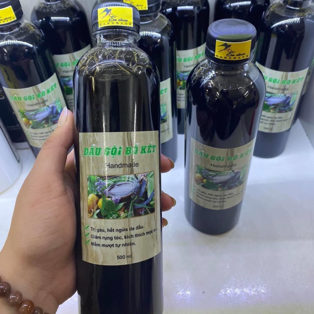 500ml Dầu gội bồ kết trị gàu, hết ngứa da đầu, ngăn ngừa rụng tóc, kích thích mọc tóc