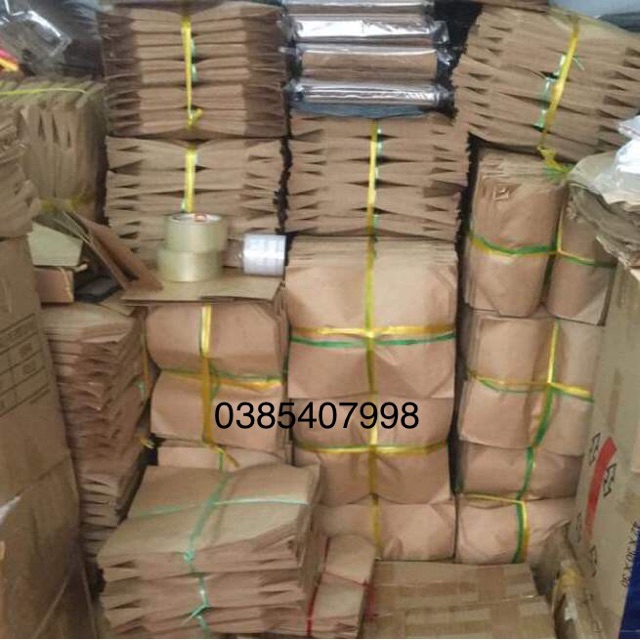 100 túi giấy xi măng gói hàng size nhỏ