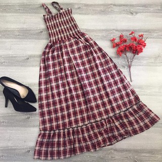 Maxi Caro 2 dây nhún ngực