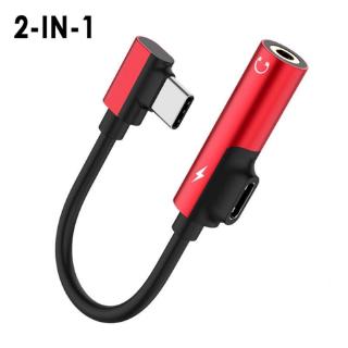 Dây cáp chuyển đổi 2 trong 1 usb type c sang 3.5mm