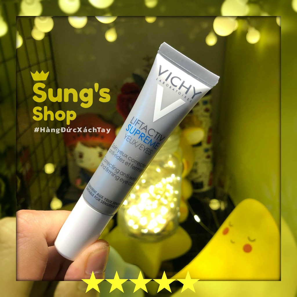  Kem dưỡng mắt Vichy chống lão hóa mờ nếp nhăn sâu hiệu quả