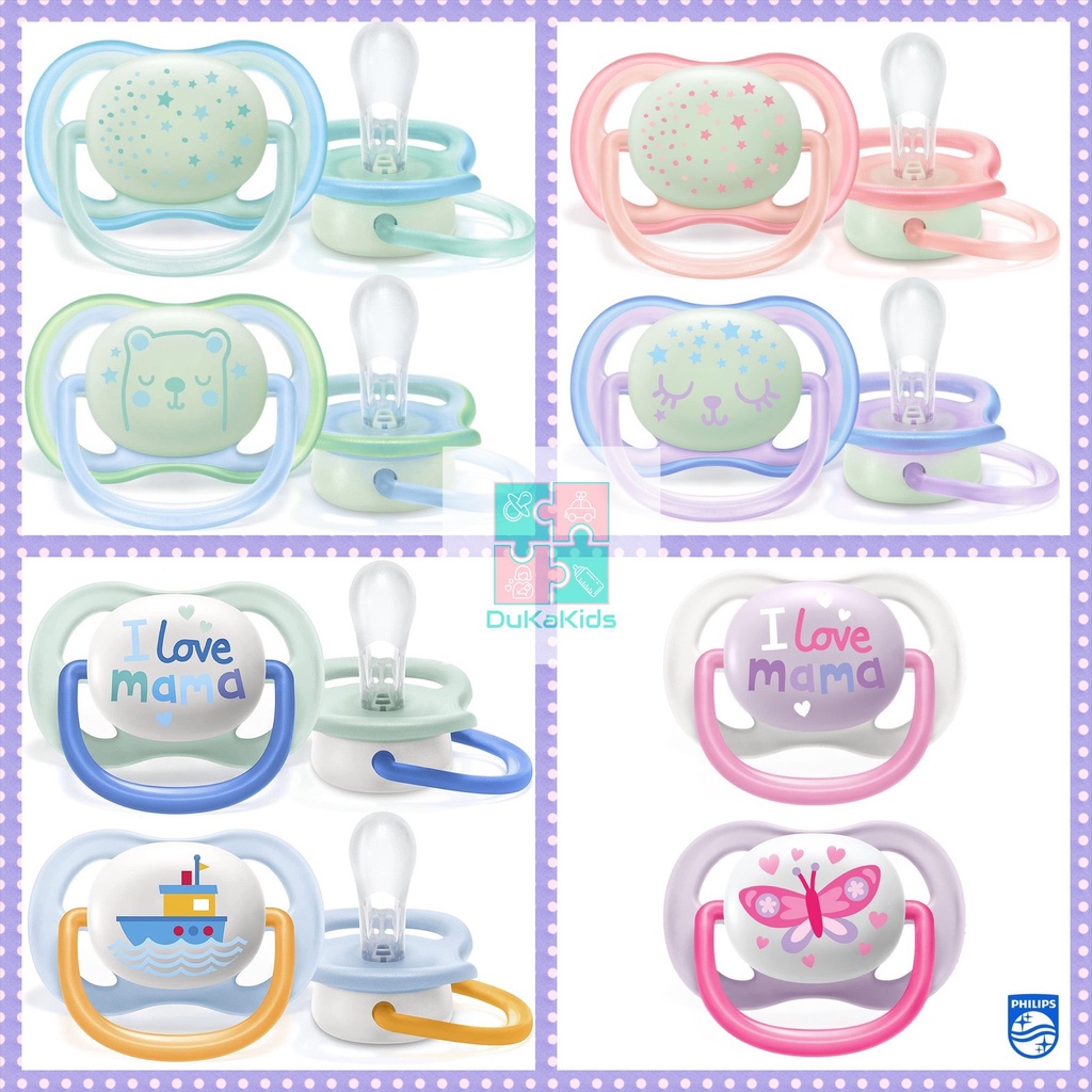 Ti giả, ty giả chỉnh nha Avent Ultra Air siêu mềm đủ size cho bé