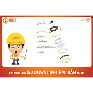 ĐÈN LED ÂM TRẦN FIGHTER COMET CD01F012 12W