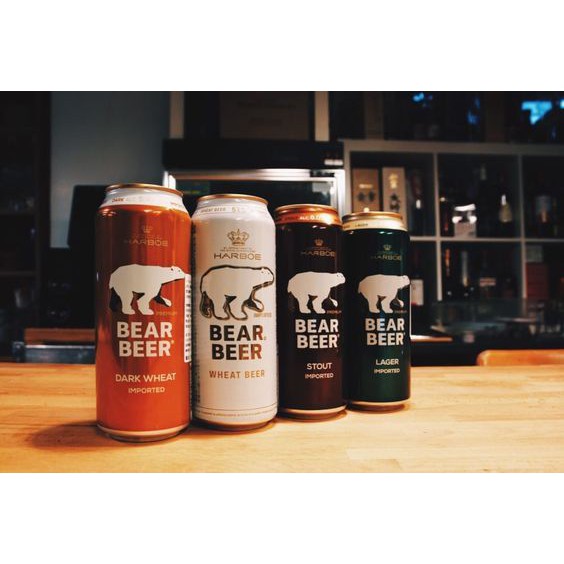 Bia Gấu Bear Beer Dark Imported 5.3% – Lon 500ml – Thùng 24 Lon