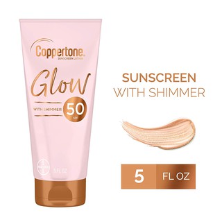 Kem chống nắng dưỡng ẩm có nhũ kim Coppertone Glow Hydrating Sunscreen Lotion with Illuminating Shimmer Minerals SPF 50