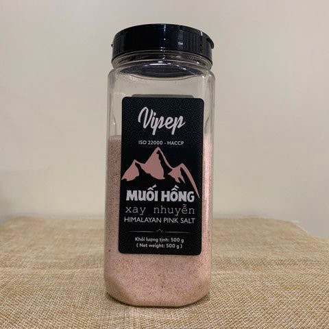 Muối hồng hạt mịn Himalayan Vipep