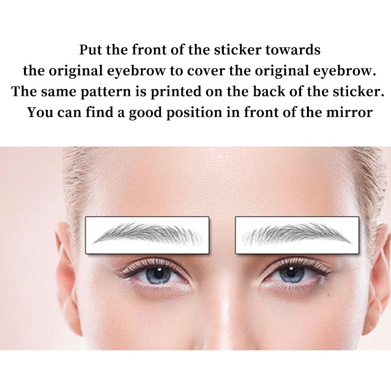 Hình dán lông mày 6D làm đẹp cho nữ độc đáo dễ sử dụng