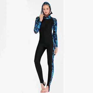 Bộ bơi nữ liền thân nữ tới gót có mũ sbart 1009 đen