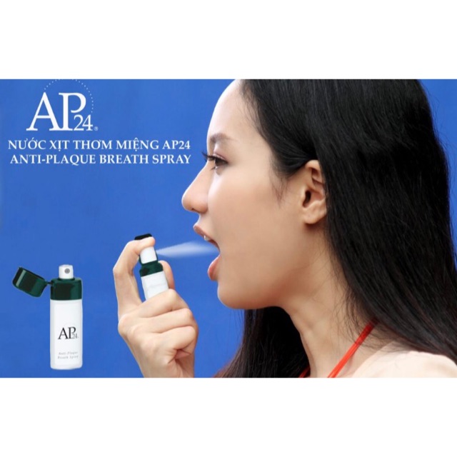 Kết quả hình ảnh cho Nước xịt thơm miệng AP24® Anti-Plaque Breath Spray