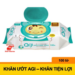 ✅ Khăn ướt AGI 100 tờ - Không mùi, không khô da, nhớt da – Tiện lợi và an toàn cho bé
