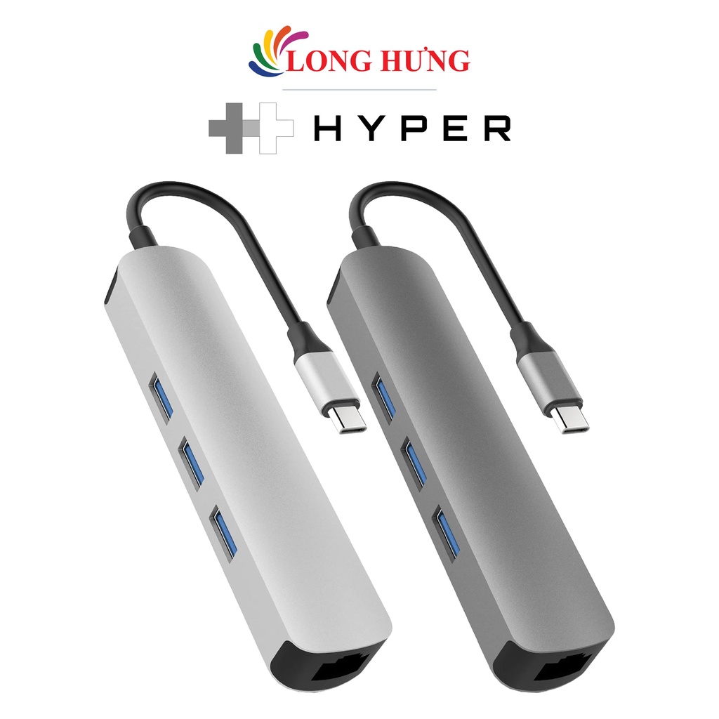 Cổng chuyển đổi HyperDrive 6-in-1 USB-C Hub HD233B - Hàng chính hãng