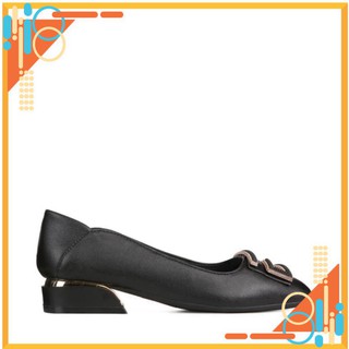 Giày cao gót nữ 3p - giày nữ cao cấp HT.NEO thiết kế hot 2021 cực sang, đế vuống mới, đính hình chữ trang trí CS156