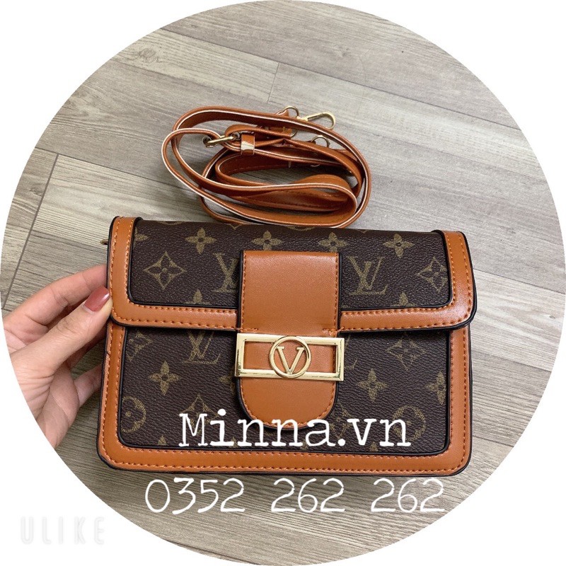 TÚI XÁCH NỮ🔥FREESHIP🔥Túi Đeo Chéo Vl Hoa Nâu Size 20 | BigBuy360 - bigbuy360.vn