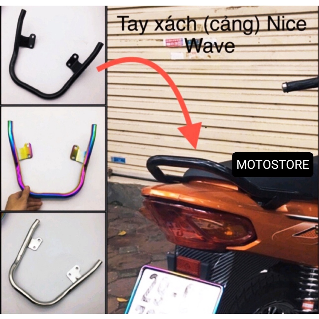 Tay xách Wave 2007-2021 , RSX , S110, 50cc (cảng sau 7 màu Nice Wave)