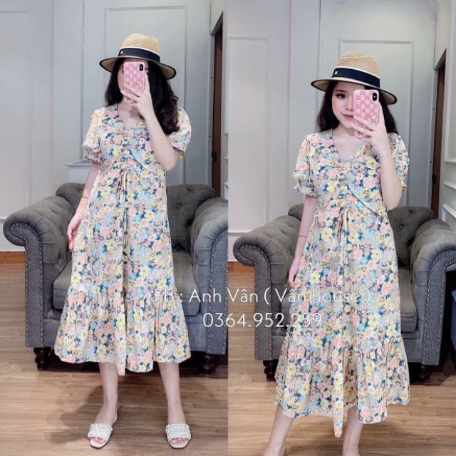 VÁY HOA ĐUÔI CÁ RÚT NGỰC XINH LUNG LINH