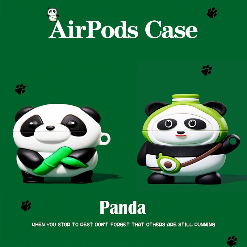Vỏ Bảo Vệ Hộp Sạc Tai Nghe AirPods3 Pro AirPods3 Họa Tiết Gấu Trúc Tre Kiểu Mới 2021 Ốp