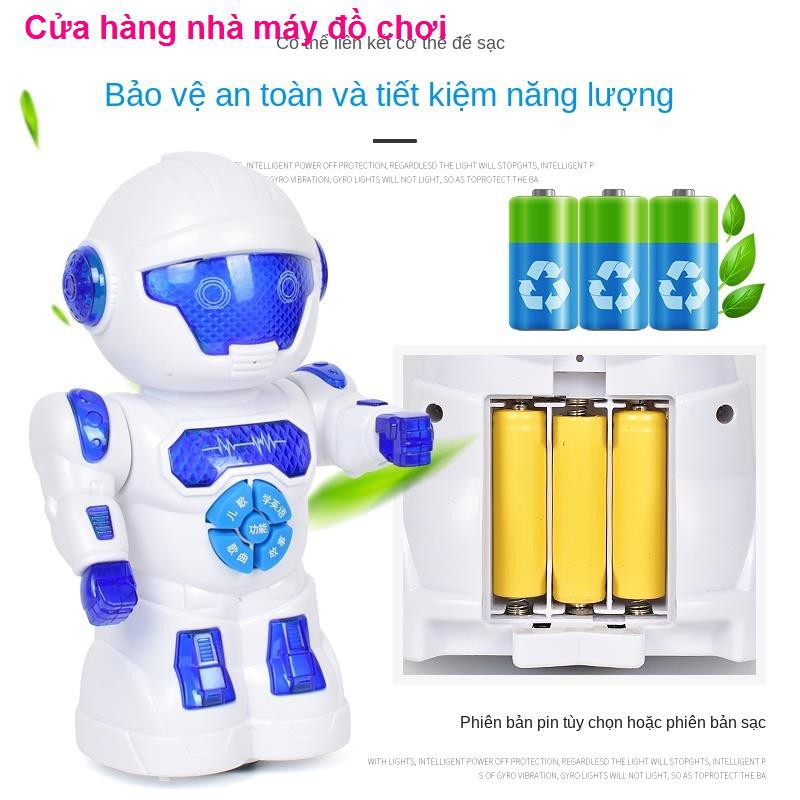 phụ kiệnRobot có thể đi, hát, nhảy múa, giải đố, giáo dục s ớm, âm nhạc điện, đồ chơi con trai