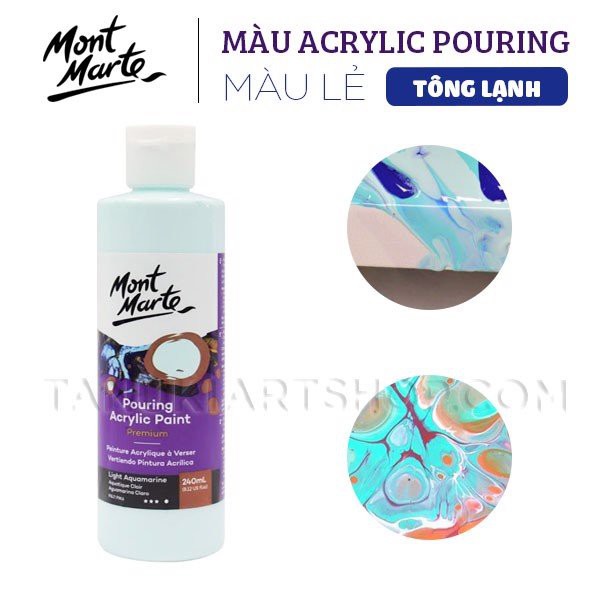 Màu lẻ Premium Acrylic Pouring Mont Marte (tông lạnh).