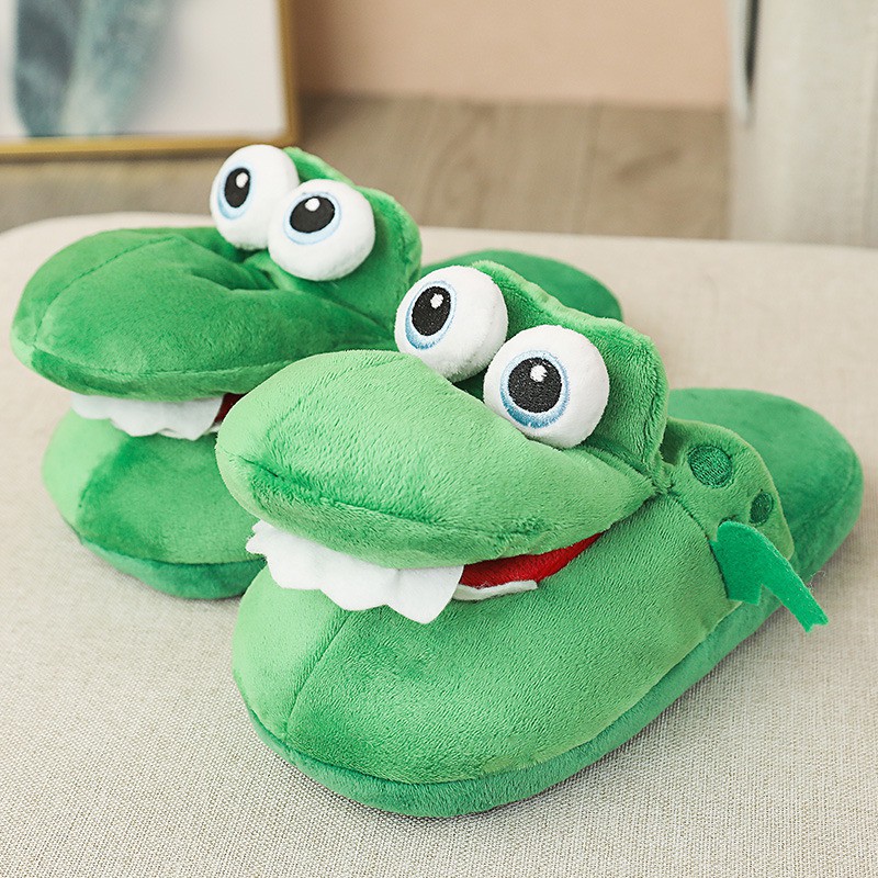Dép Bông Đi Trong Nhà Hình Cá Sấu Đi Há Miệng Dép Bông Đi Trong Nhà Nữ Cute