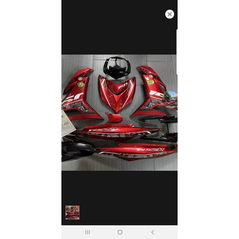 Dàn áo Exciter 150 màu Đỏ Candy Đen đời 2015 đến 2017