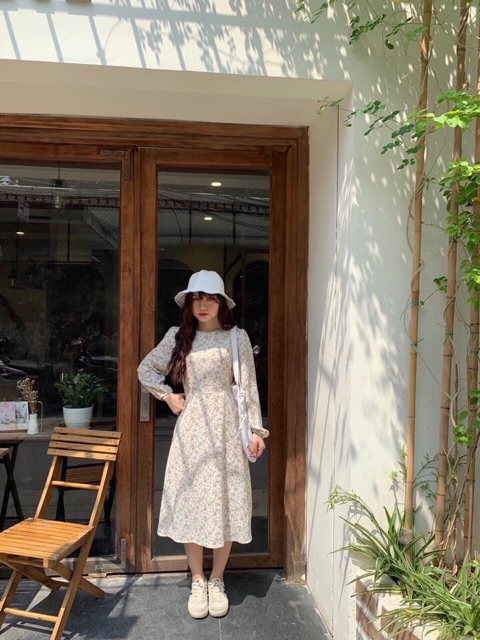 Váy hoa nhí vintage cực đẹp (ảnh thật, kèm video) | BigBuy360 - bigbuy360.vn