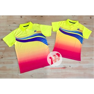 ÁO CẦU LÔNG YONEX CỔ BẺ- VÀNG