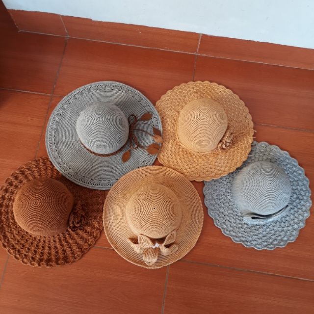 Mũ hè sợi thô cho hè rực nắng. Hàng móc tay 100% . Bao bền, đẹp, độc. Nhanh tay rinh ngay về cho mình và các thành viên
