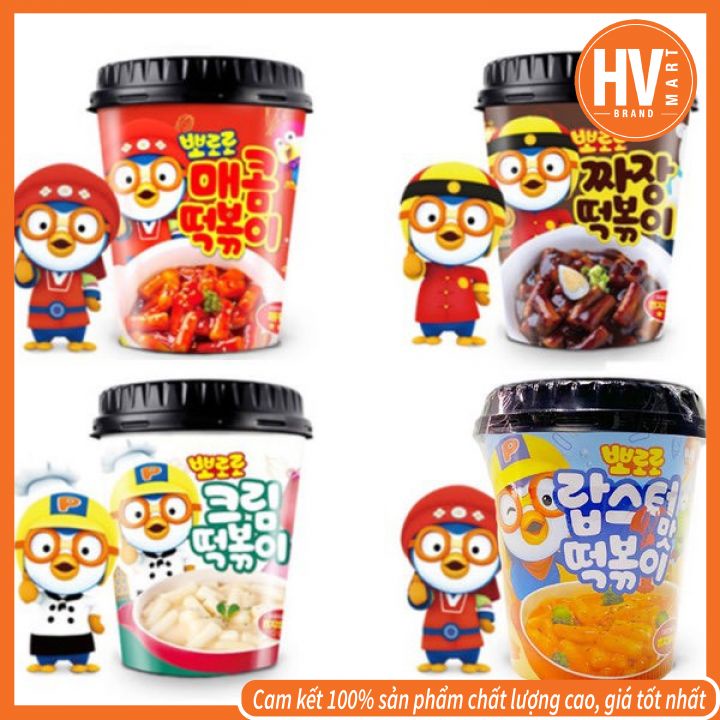 [Hàng Hot] Bánh Gạo Hàn Quốc Pororo Topokki 4 Vị Phô Mai Sốt Kem Ớt Ngọt Tương Đen Ăn Vặt Cực Ngon Cực Ghiền - Hộp 115g | BigBuy360 - bigbuy360.vn