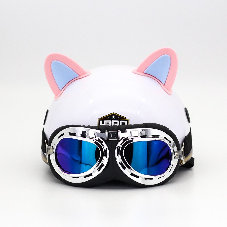 Mũ Bảo Hiểm nửa đầu HP kính phi công chính hãng Bulldogshop