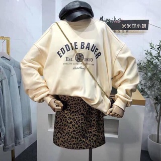 áo sweater vải nỉ lót bông dày dặn in Bauer