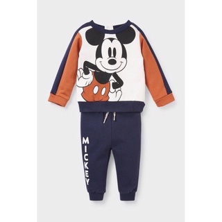 Set mickey nỉ dày đẹp hoạ tiết mickey