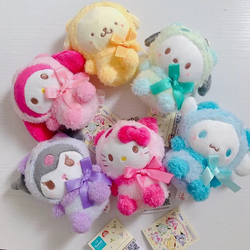 Móc Khóa Nhỏ Hình Sanrio Melody / Kuromi / Hello Kitty / Keroppi / Cinnamoroll Phong Cảnh Nhật Bản