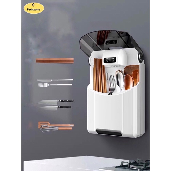 Máy sấy khử khuẩn đũa thìa bằng tia UV, tiêu diệt nấm mốc.