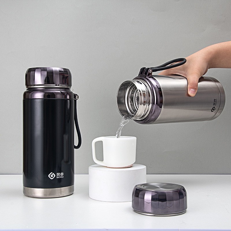 Bình giữ nhiệt kim cương BAOL 24h inox 304 nóng lạnh cao cấp, ly giữ nhiệt dung tích 1000ml, 1200ml, 1500ml