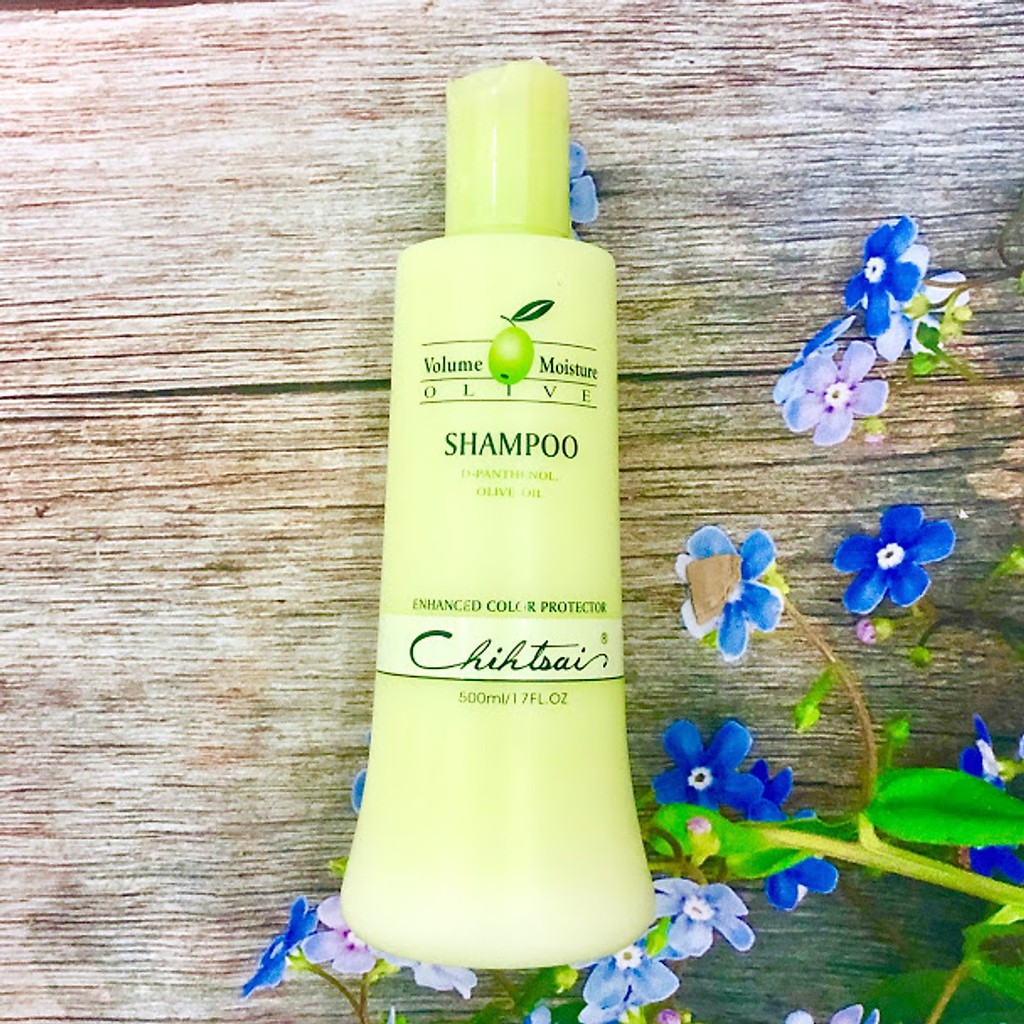 {Chính hãng} Dầu gội Chihtsai Volume Moisture Olive Shampoo siêu mượt tóc khô  500ml