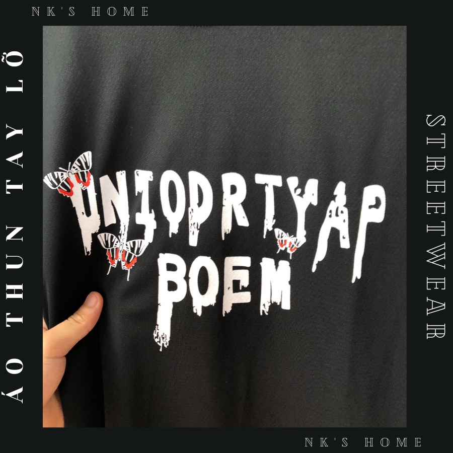 Áo thun tay lỡ unisex BOEM- Áo phông nữ form rộng cho cặp đôi phong cách hàn quốc vải dày dặn, thoáng mát