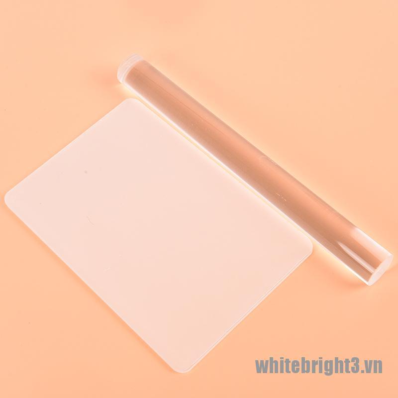 Bộ 3 Đất Sét Acrylic Trắng